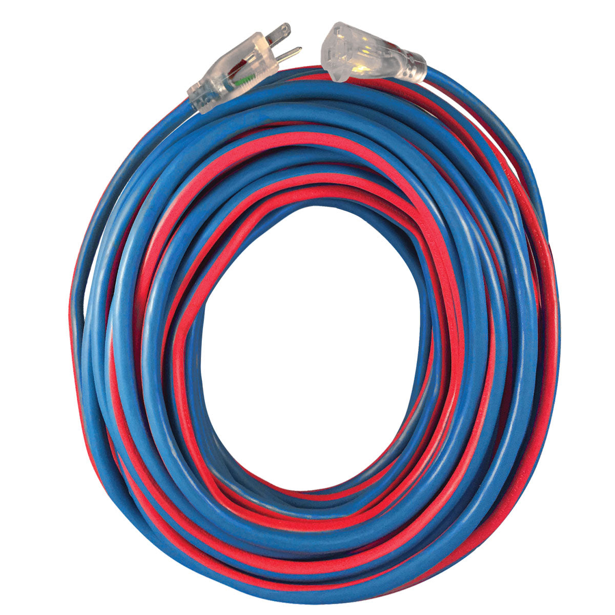 Extensión italiana 10mt 16A enchufe y toma 10 / 16A, cable blanco 3g1mm²