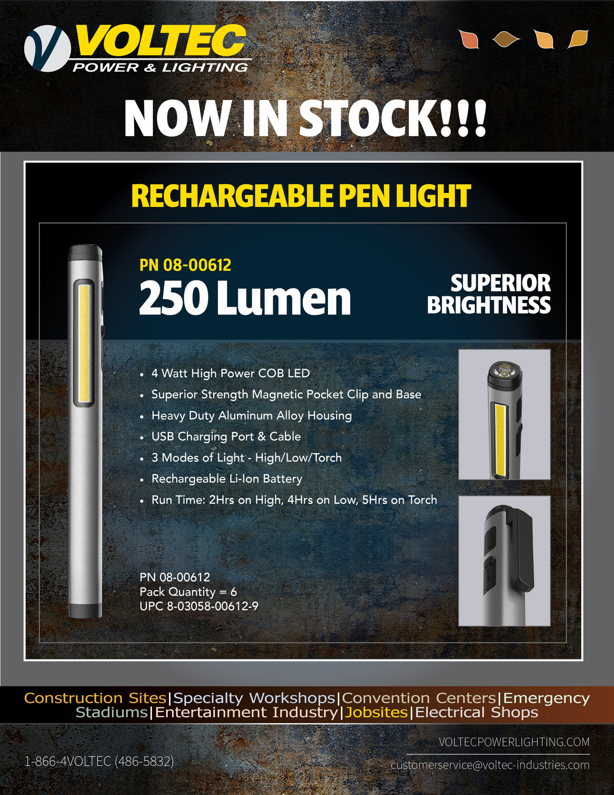 Rechargeable Pen Light