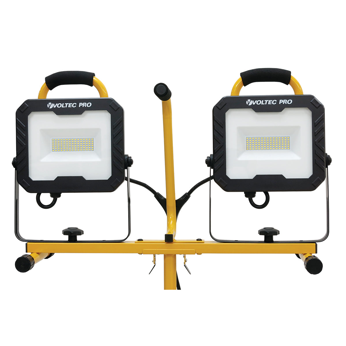 Voltec 20,000 Lumen USB LED Dual Tripod Work Light – Portable Heavy-Duty Lighting