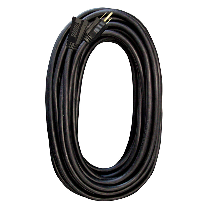 Cables de extensión negros 12/3 SJTW