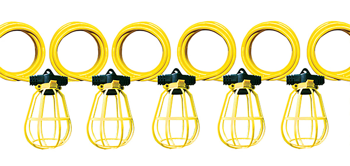 12/3 SJTW String Lights with Plastic Shades