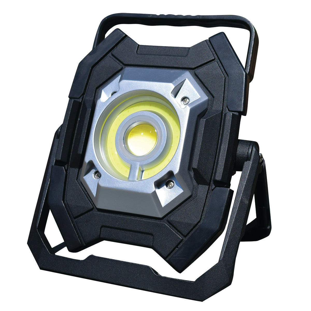 Ac Led Work Light Voltec 5,000 Lumen Rechargeable Dual‑Head LED Tripod Work Light ...