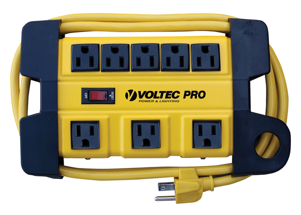 8 Outlet Metal Power Strip with Surge Protection