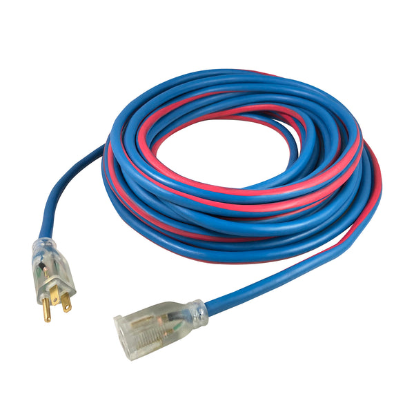 12/3 Extreme Cold Weather Extension Cords with Lighted Plug